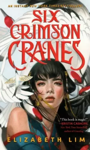 SIX CRIMSON CRANES